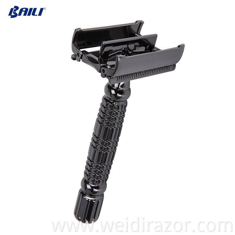 Men's traditional metal handle shaving razor system razor good quality